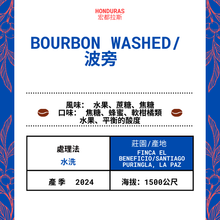 Load image into Gallery viewer, 63-Bourbon Washed「Finca El Beneficio莊園」宏都拉斯-Santiago  Purginla, La Paz  -2024 年- 波旁Bourbon  水洗 ----未稅價
